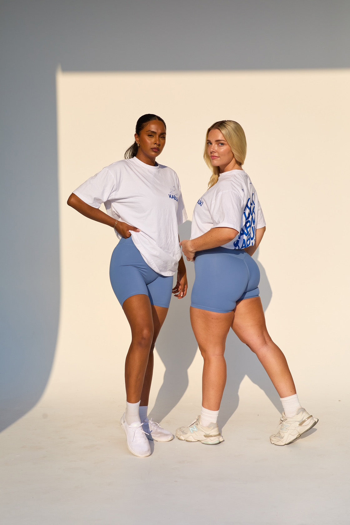 KABUKI T-SHIRT - BLUE & WHITE