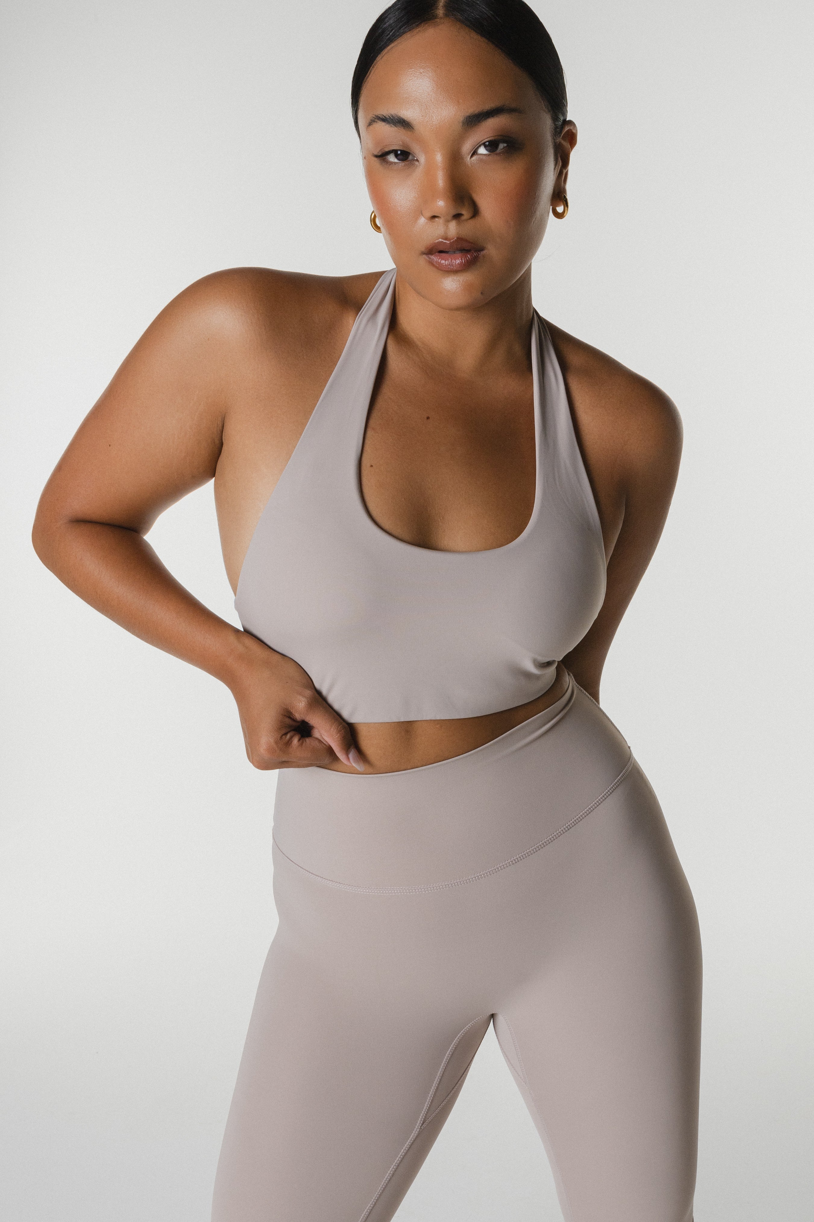 BILLIE HALTER CROP - ROSE DUST
