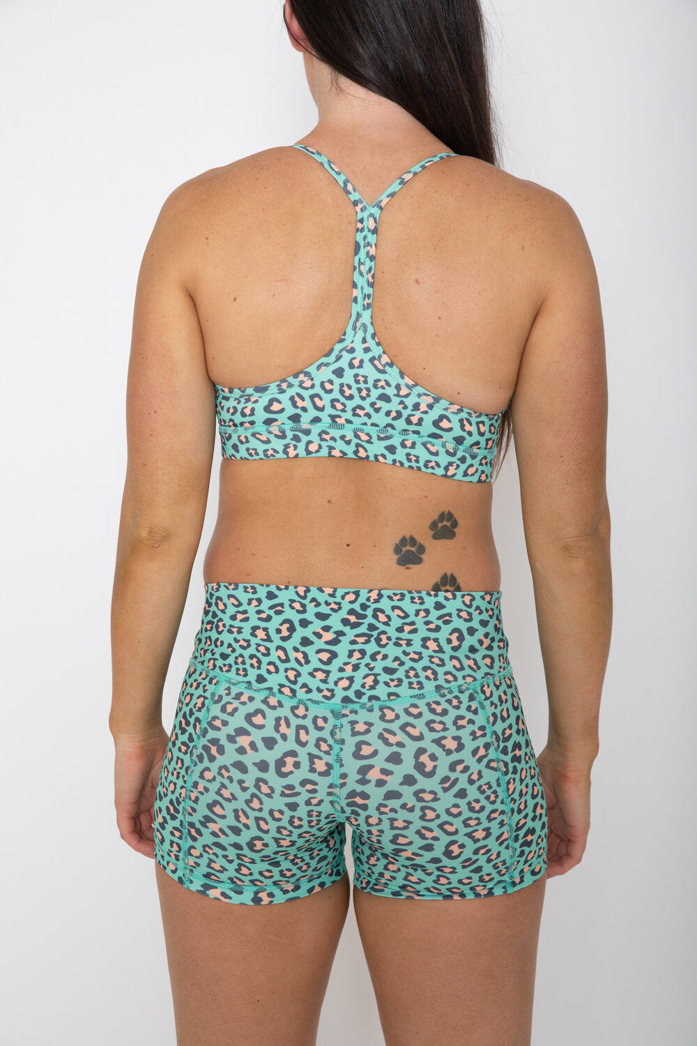 CYBELE Leopard Shorts Mint