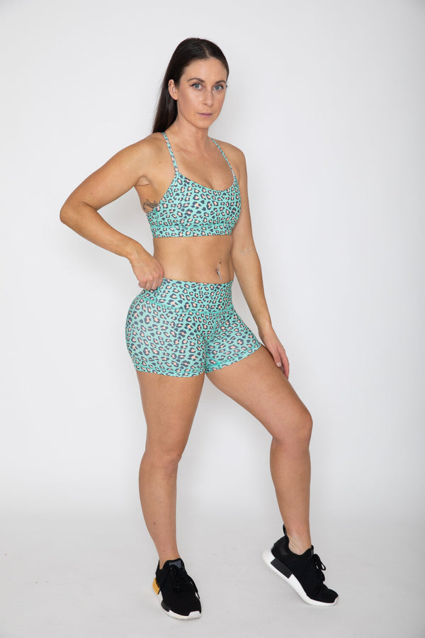 CYBELE Leopard Shorts Mint