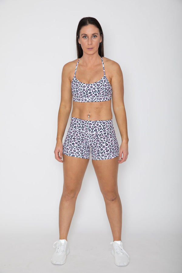 CYBELE Leopard Shorts Bubblegum